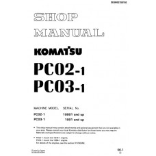 راهنمای تعمیر بیل مکانیکی کوماتسو مدل PC02-1 PC03-1  