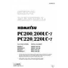 راهنمای تعمیر بیل مکانیکی کوماتسو مدل PC200-7, PC200LC-7, PC220-7, PC220LC-7