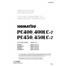 راهنمای تعمیر بیل مکانیکی کوماتسو مدل PC400-7, PC400LC-7, PC450-7,PC450LC-7